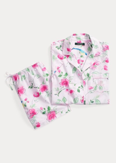 Conjunto Pijama Ralph Lauren Mujer Blancos / Rosas Multicolor - Floral - MXKYQ1427